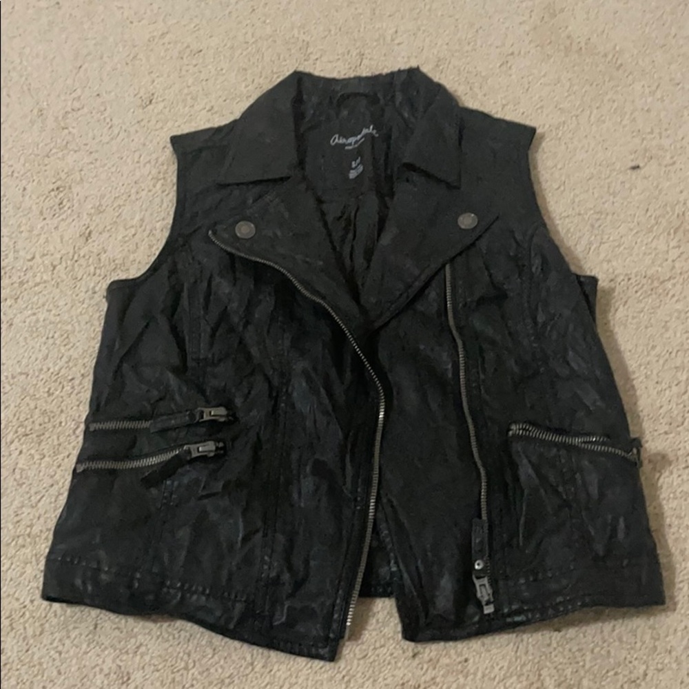 Aeropostale Leather Vest